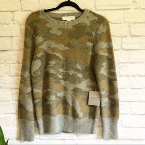 New York Laundry Camo Wool Blend Sweater